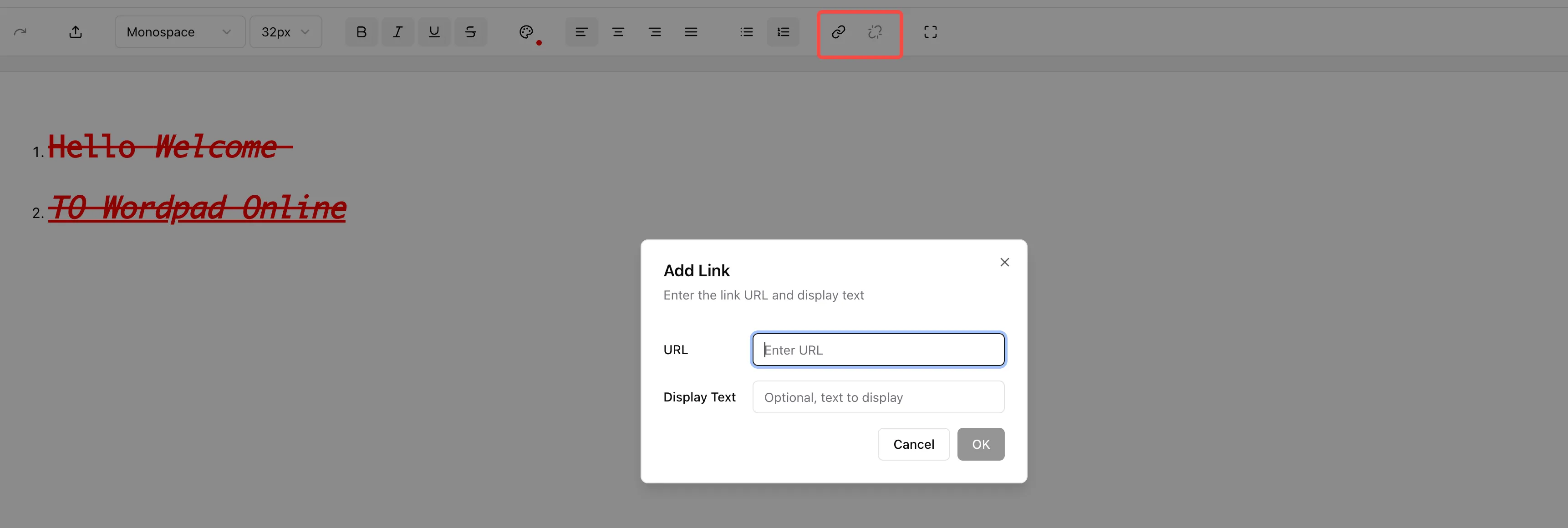 Bottom status bar showing word count, save status, and export buttons