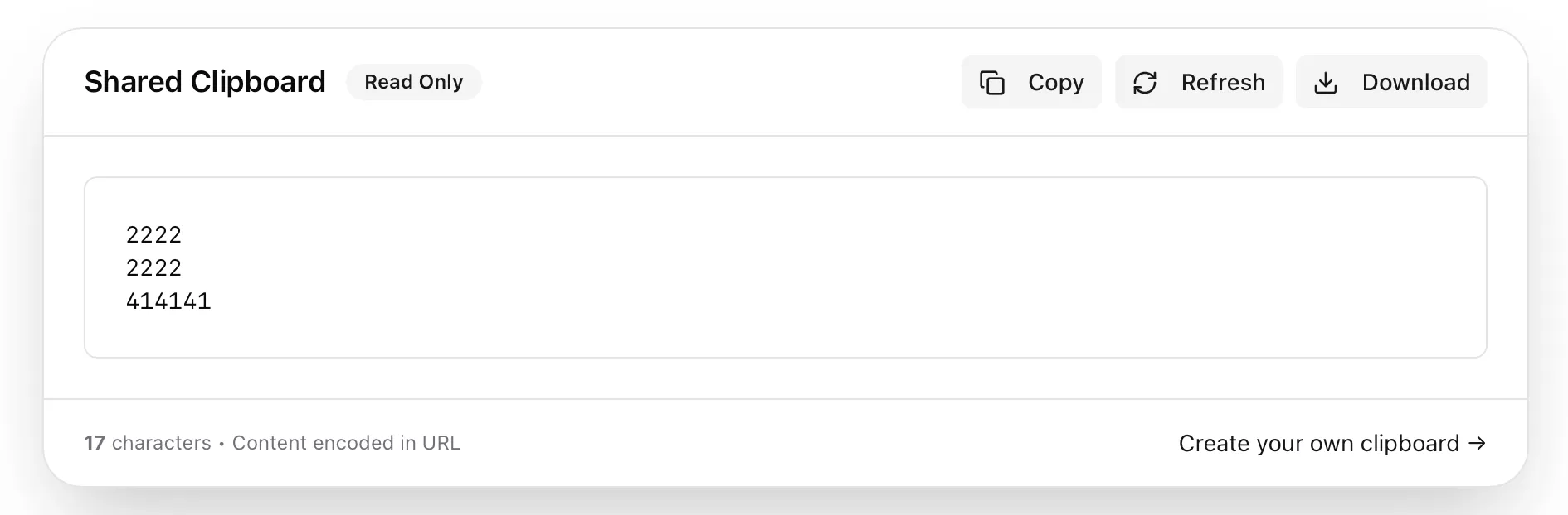 Shared View for Recipients